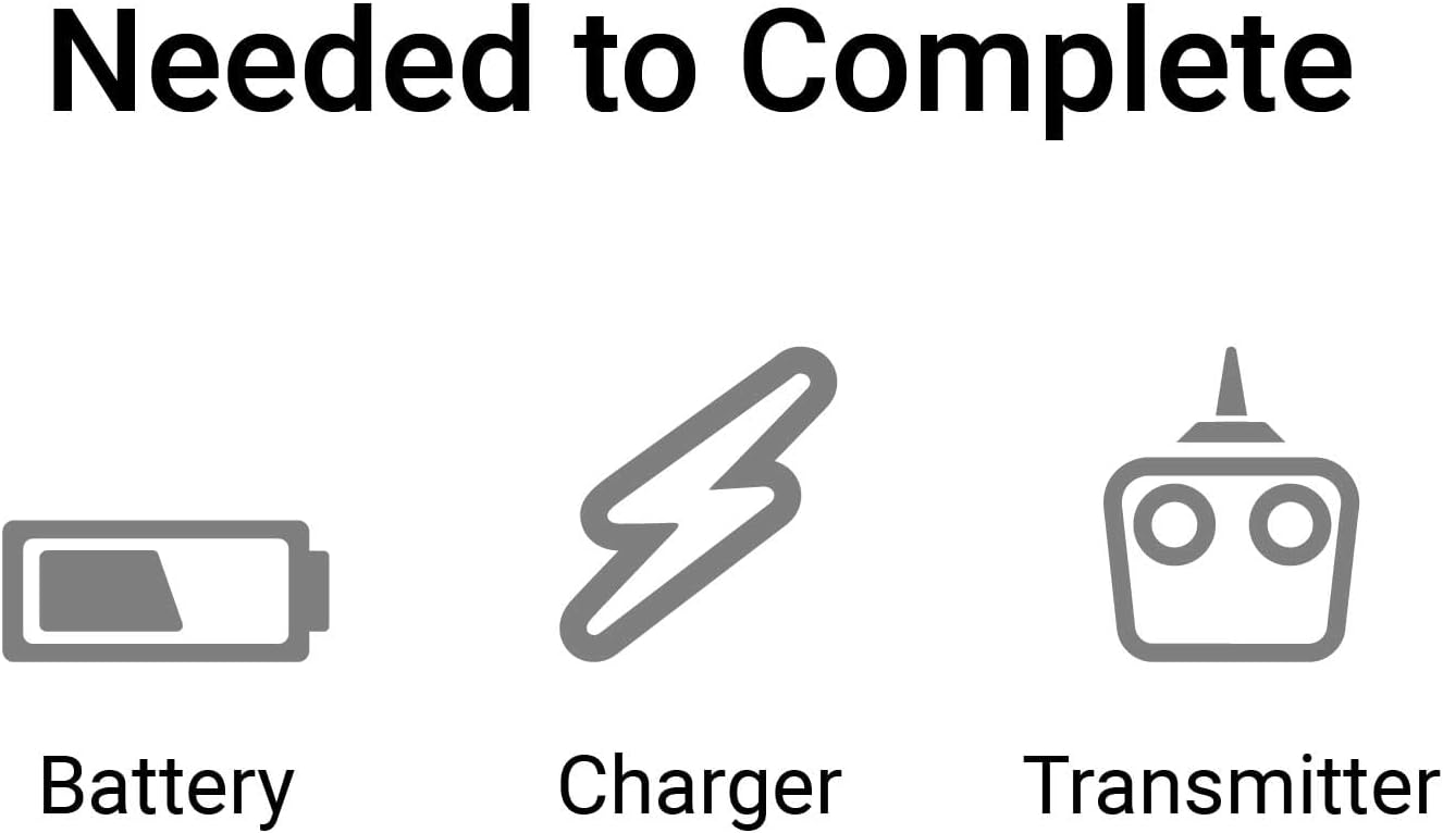 Items needed to complete: Battery, Charger, Transmitter