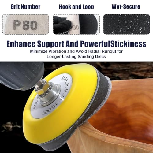 133-Pc 3\" Polishing Kit - P60 to P10000 Grit | Hook/Loop Discs, Orbital Pads & Upgraded Backing Plates for Automotive Detailing, Wood/Metal Restoration - Thumbnail 7