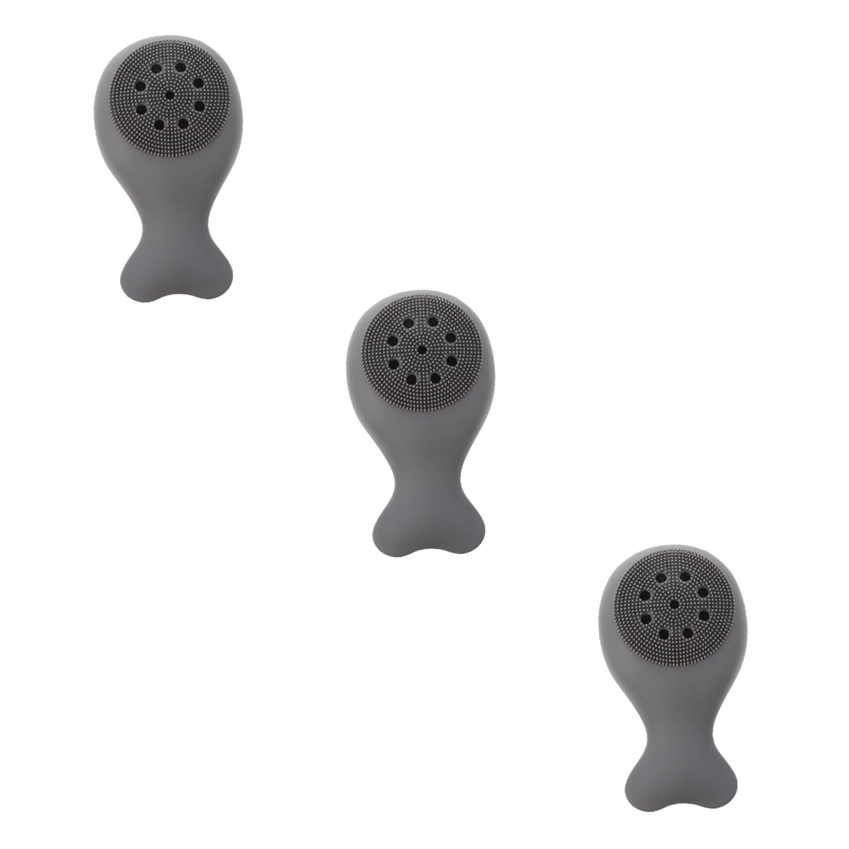Healeved 3pezzi Spazzola Da Bagno Esfoliante Silicone Perfetta Per Pulizia Profonda Di Schiena e Collo Morbida e Flessibile Facile Da Pulire Per Uso Quotidiano