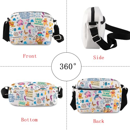 Image of POFULL Cartoon Bear Gift Cartoon Animals Lover Crossbody Bag (Cartoon Bear HCross)