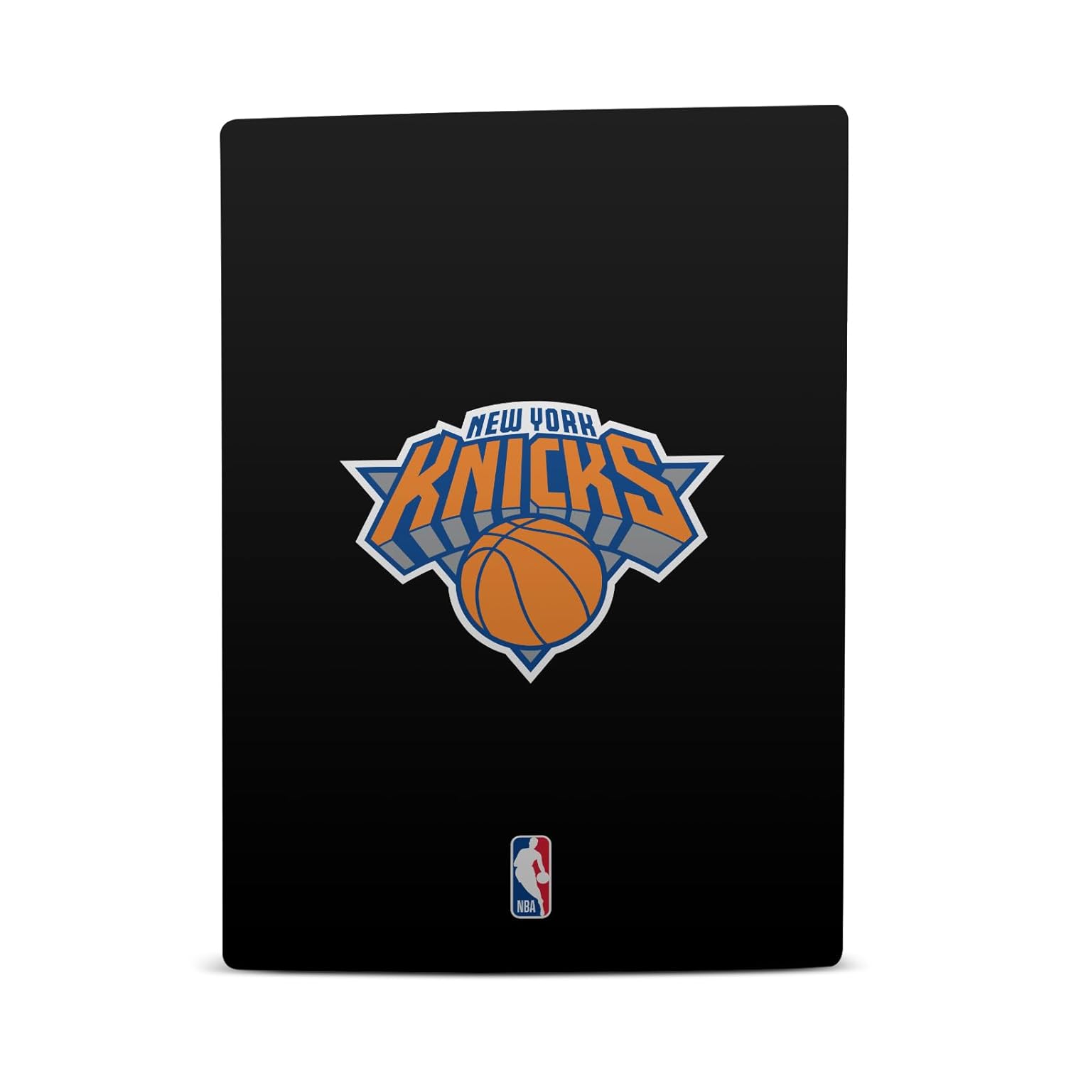 Head Case Designs Officially Licensed NBA Black Design New York Knicks Logo Vinyl Faceplate Gaming Skin Decal Compatible With Sony PlayStation 5 PS5 Digital Edition Console and DualSense Controller