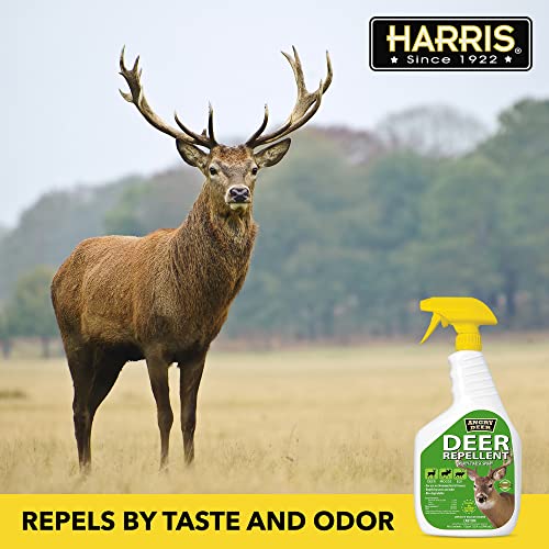 Harris Deer Repellent, Long Lasting Ready To Use Plant Safe Formula, 32Oz #TOP5