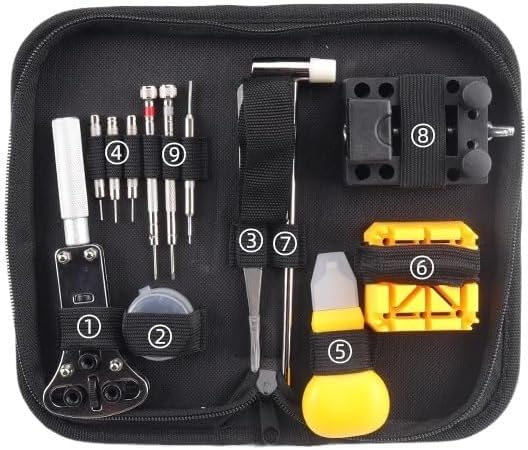 Watch Link Removal Kit Watch Repair Tool SetDisassembling and AdjustingWatch InterceptorWatch Changing BatteryDisassembling Back Cover Opener Tool Watch Back Removal Tool