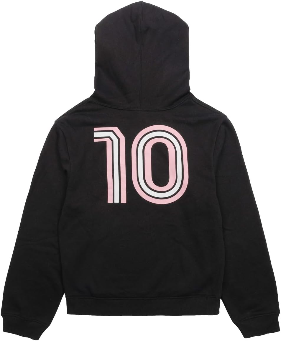 Messi #10 Little Kids/Boys Size 4-7 Strong Logo Player Number Pullover Fleece Hoodie