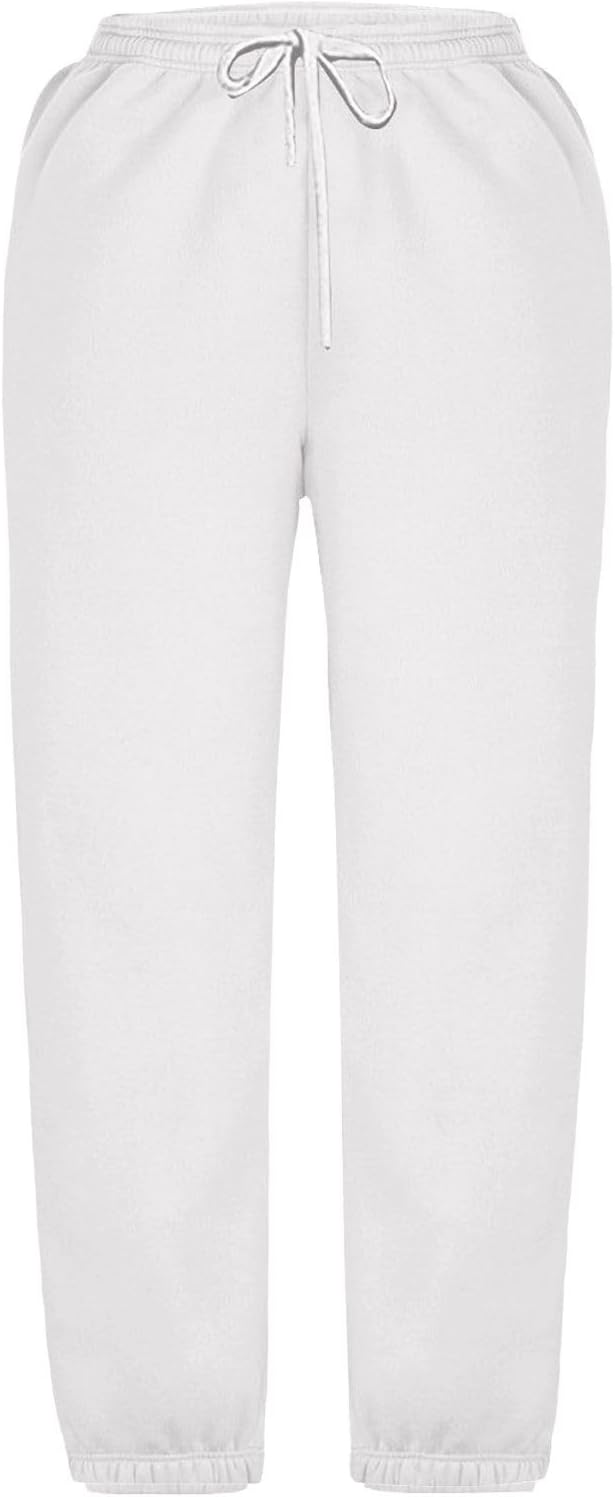 Girls Baggy Sweatpants High Waist Wide Leg with Side Stripes Soft Track Pants for Kids 5 to 14 Years