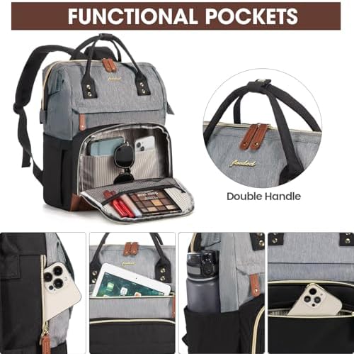 Laptop Backpack for Women Work Bag: 18'' Travel Daypack with Computer Bag — 사진 5