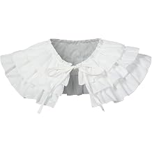 Renaissance Pleated Ruffle Collar Lolita Mini Shawl Detachable Victorian Court Costume