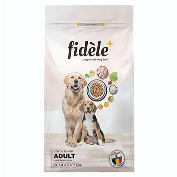 Fidele+, Dry Dog Food, Adult Light & Senior 12-Kg