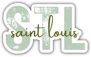 STL St. Louis Missouri Airport Code Travel Sticker, Multiple Colors, Vinyl Laptop Water Bottle Planner Journal, Places I've Been, Luggage Decal (Green)