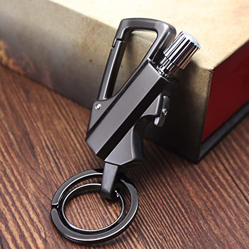 Match Fire Starter Keychain Bottle Opener, Permanent Match With Dual Side Flint Fire Starter, Refillable Lighter For Hiking Camping For Outdoor Survival, Suitable Emergency Rescue Equipment #TOP4