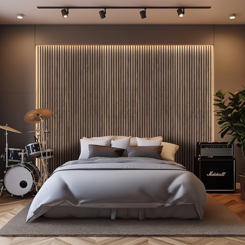 Snapklik.com : MSI 4-Pack Acoustic Wood Slat Wall Panels For Interior ...