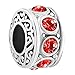 CharmSStory Filigree JAN-DEC Birthstone Beads Charms For Bracelets (JULY BIRTHSTONE)