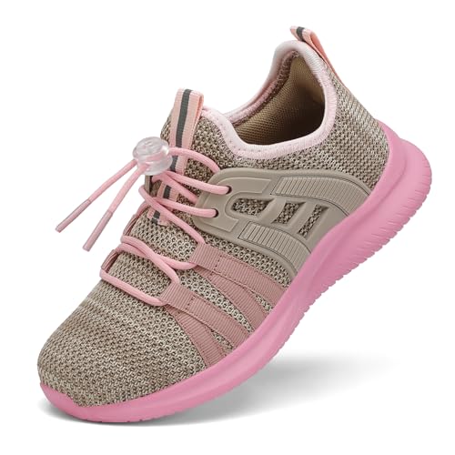 TOTOMONA Kids Sneakers Lightweight Breathable Tennis Running School Shoes