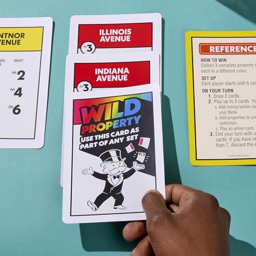 Monopoly Big Deal Card Game | Oversized Giant Large Cards for Family Fun | Ages 8+ | 2 to 5 Players | 15 Mins. | Travel Games for Kids and Adults by Monopoly - Image 9