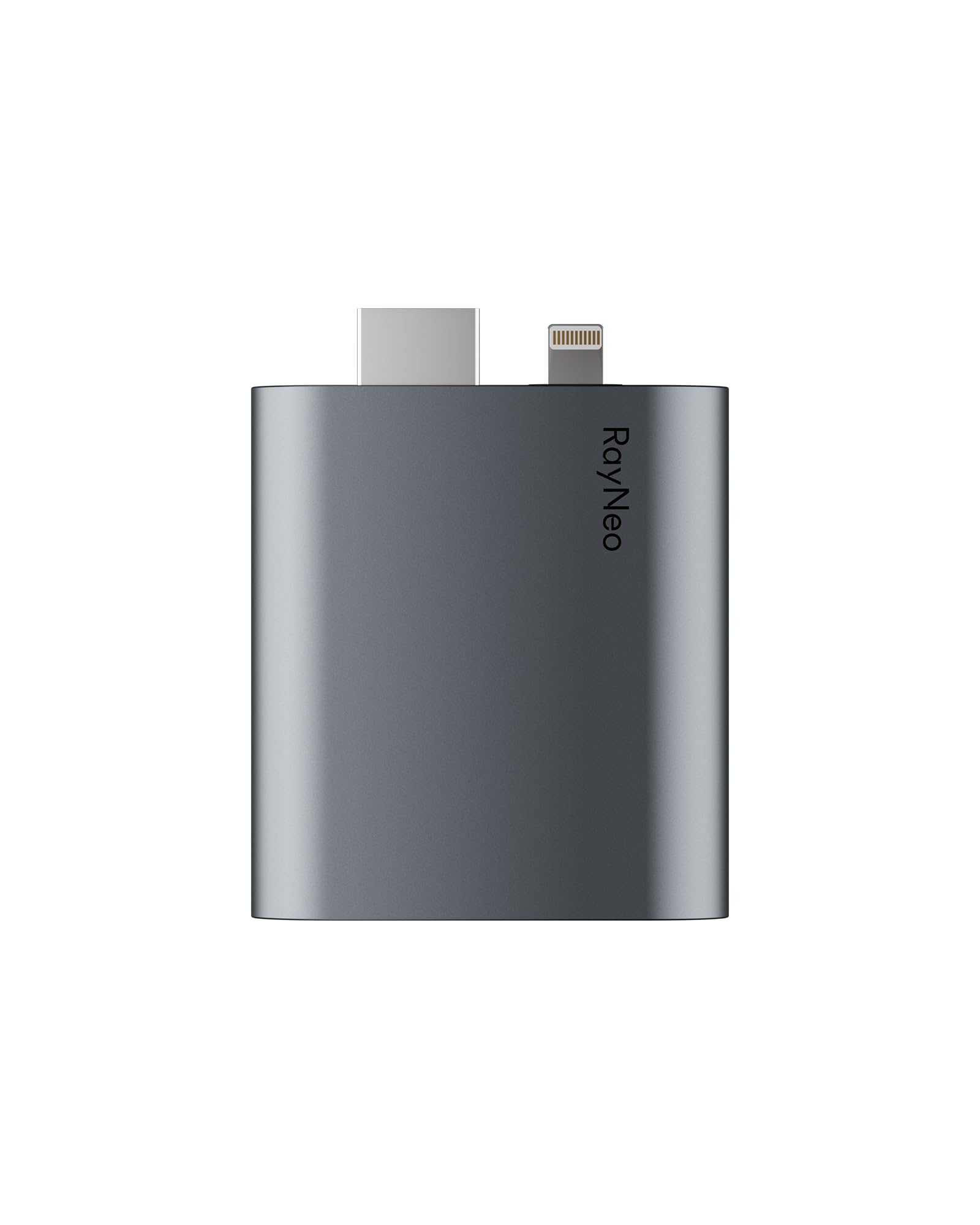 RayNeo Adattatore HDMI 2.0 (HDR10) per iPhone 14 & precedenti con Lightning/HDMI, batteria integrata & carica durante l'uso, 1080P@120Hz - per occhiali AR Air 4 Pro