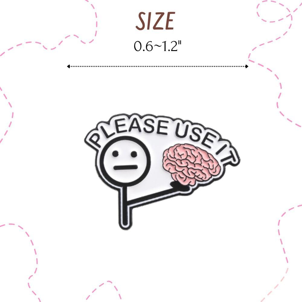 Funny Enamel Pins Pin for Adults Hat Jacket Backpack Bags Button Lanyard Assorted Cool Cute Fun Lapel Meme Cartoon Novelty Funky Silly Goose It’s Fine Sarcastic Pines Work Gifts Supplies