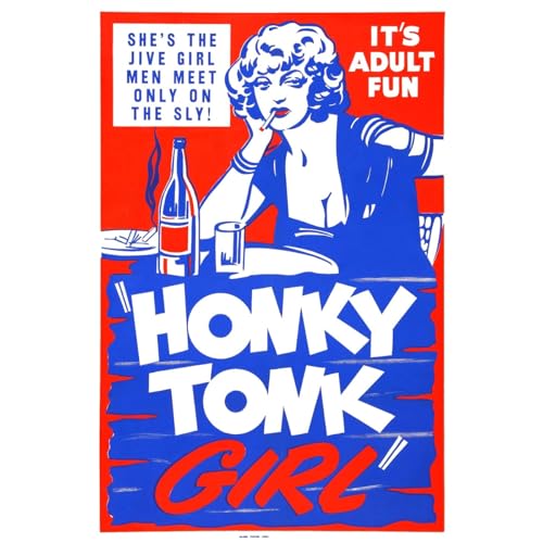 Affiche roulée Honky Tonk Girl 02 salon moderne déco murale créative ARTICULOZY 76x101cm