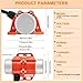 JIAWANSHUN 100W Concrete Vibrator Screen, 3600RPM Waterproof Vibrating Motor, 110V AC, Speed Controller, US Plug (100, Watts)