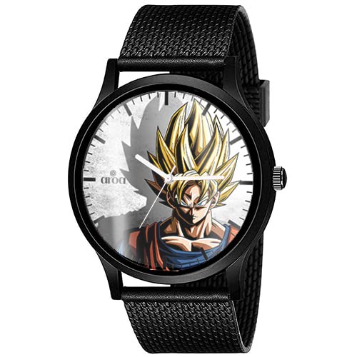 AROA Watch New Watch for Men Aura Goku Model : 051 Black Metal Type Rubber Analog Watch Black Dial for Men Stylish Watch for Boys (B0BYNKK66M) Amazon Price History, Amazon Price Tracker