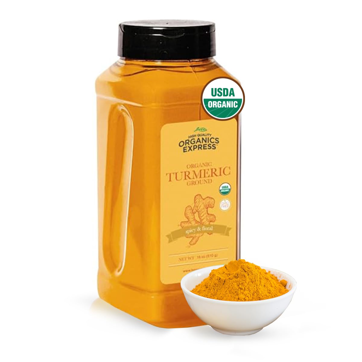Amazon.com : HQOExpress Organic Ground Turmeric Powder – USDA