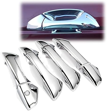 Triple Chrome Side Door Handle Cover Trim Fit for 2008-2012 Honda Accord 4DR Sedan