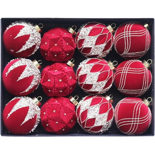 Ensemble d'ornements boules de Noël floquées, le coffret idéal à offrir - 2