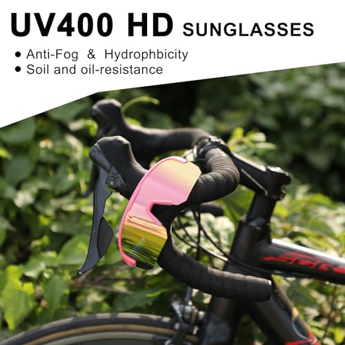 Image of BangLong Polarized Sports Sunglasses for Men Women UV400 Protection | TAC HD Lens, RX Insert Included, Lightweight Wrap-Around Design for Running Cycling Baseball Hiking