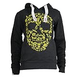 yakuza damen xxl Kapuze mit Kordel Yakuza Premium Damen Sweatshirt 2242 anthrazit