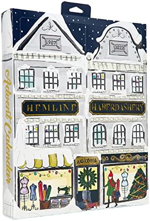Hemline Sewing & Craft Advent Calendar Christmas Countdown 24 Pieces