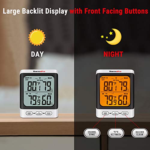 Thermopro TP62 Indoor Outdoor Thermometer Wireless thumb #4