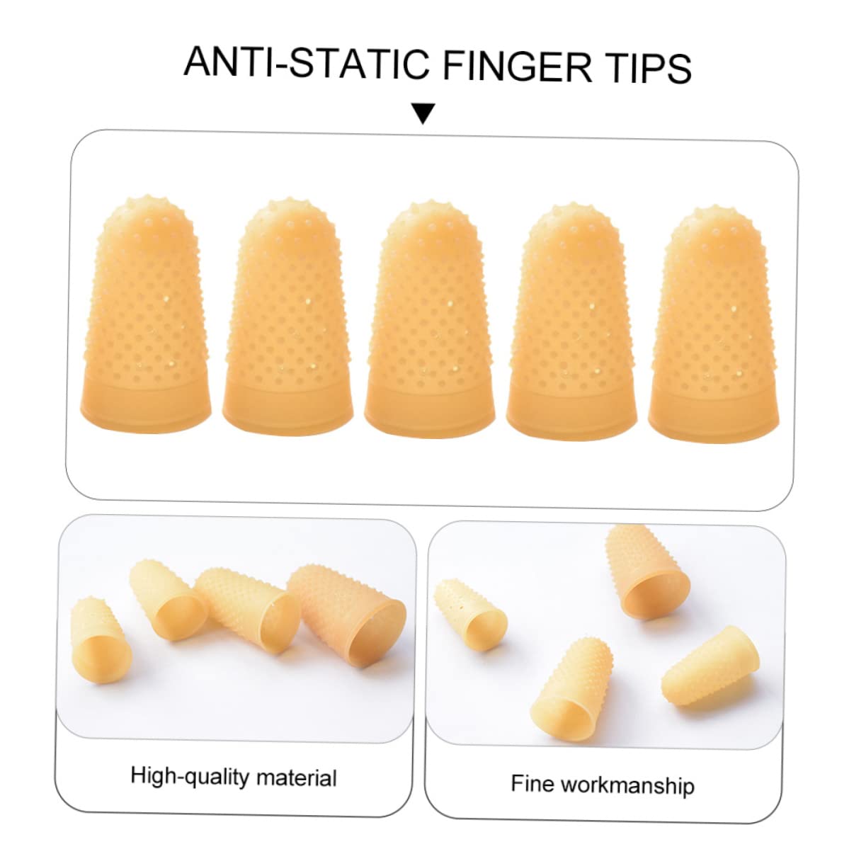 75 Pcs Pockmarked Finger Cots Anti-Static Finger Covers Finger Dots Anti-Slip Finger Covers Rubber Fingertips Anti-Static Finger Tips Rubber Finger Tips Anti-Slip Finger Tips