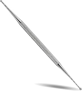 Curette Nail – (A5) Double Ball Tip Stainless Steel Nail Cleaner & Cuticle Remover – Professional Dual-End Manicure & Pedicure Instrument for Salon & Home Use