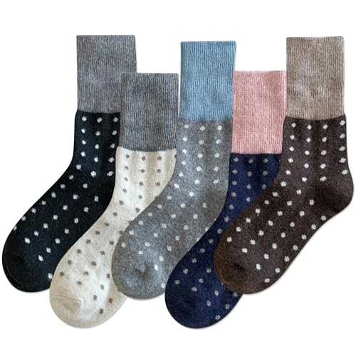 Image of IIG Winter Warm Wool Socks for Women Original Design Trendy Boot Socks Ideal Gift
