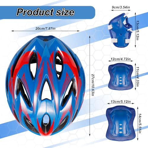 Casco de monopatín infantil con coderas y muñequeras para patines en línea 7