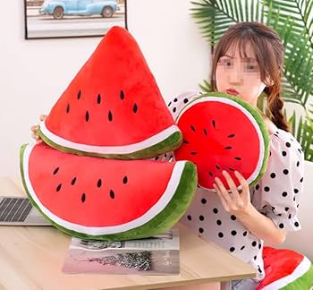 スイカクッション Amazon｜スイカクッション 大きい オレンジ キウイ クッション