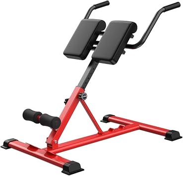 Hyperextension Bench for Lower Back Strengthening, Ab & Core Workouts, Heavy Duty Home Gym Exercise Equipment