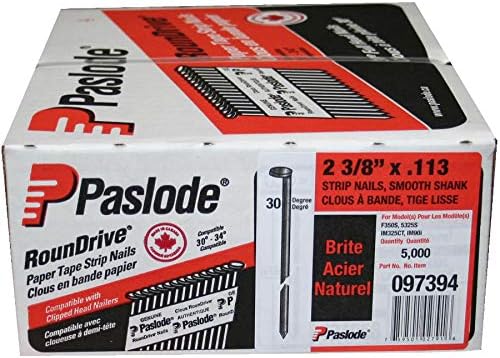 5000 Pack 2-3/8" 30 Degree Strip Framing Nails