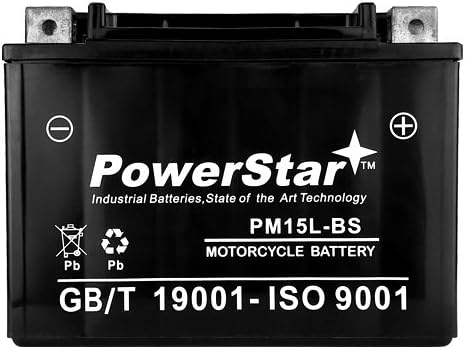 Maintenance Free ATV Battery 2000-2006 Can-AM DS650 Size: YTX15L-BS