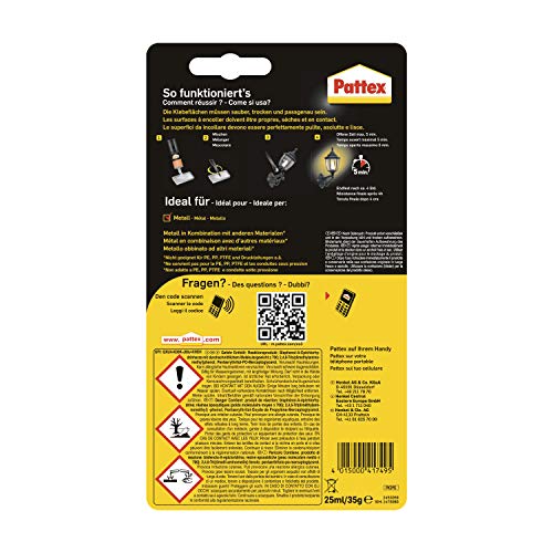 Metallkleber Pattex Kraft-Mix Metall, metallfarben aushärtend