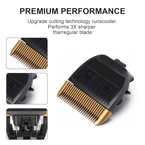 ER-GP80 Ersatzklinge Gold – Keramik Klinge Haarschneider, kompatibel mit Panasonic ER1611, Panasonic Scherkopf, HSM ER-GP80, ER1611 Ersatzklinge, professioneller Schneidkopf Ersatz für Barber