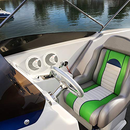 Pyle Marine Stereo Receiver Speaker Kit - In-Dash Lcd Digital Console Built-In Bluetooth & Microphone 6.5” Waterproof Speakers (2) W/ Mp3/Usb/Sd/Aux/Fm Radio Reader & Remote Control - Pyle Plcdbt65Mrw #TOP5