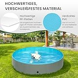 EUGAD Hundepool, Hundepools für große Hunde120x30cm Faltbare Hundeplanschbecken Dog Pool Anti-Rutsch, PVC Hunde Planschbecken Schwimmbecken Kleine Hund Pool Wasserspielzeug Outdoor