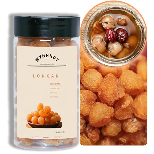 Premium dried longan (150g/5.2oz) Longan pulp | Lndividually packaged for easy storage | 100% natural | Suitable for tea, Baking and cooking.