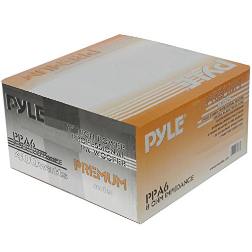 WOOFER NIEDRIGE MITTE DIFFUSER TIEFTON LAUTSPRECHER PYLE PPA6 PPA 6 VON 16,50 CM 165 MM 6,5 VON 150 WATT RMS E 400 WATT MAX CON IMPEDANCE 8 OHM FÜR HAUS, DJ, PARTEIEN, PARTEI, PLATTE, DISKO