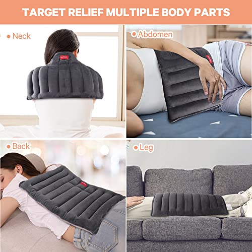 Comfheat Microwave Heating Pad For Pain Relief,13 X 21" Moist Heat Pack For Back Pain, Neck And Shoulders, Muscle Cramps, Joints, Large Weighted Lavender Heat Wrap Microwavable Warm Compress #TOP2