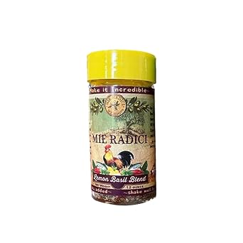 Mie Radici Lemon Basil Blend - Fresh Dried Herbs and dried lemon Juice not rines - No Salt or Chemicals Added - Can be Used for Chicken and Seafood Seasoning 1.2 Oz