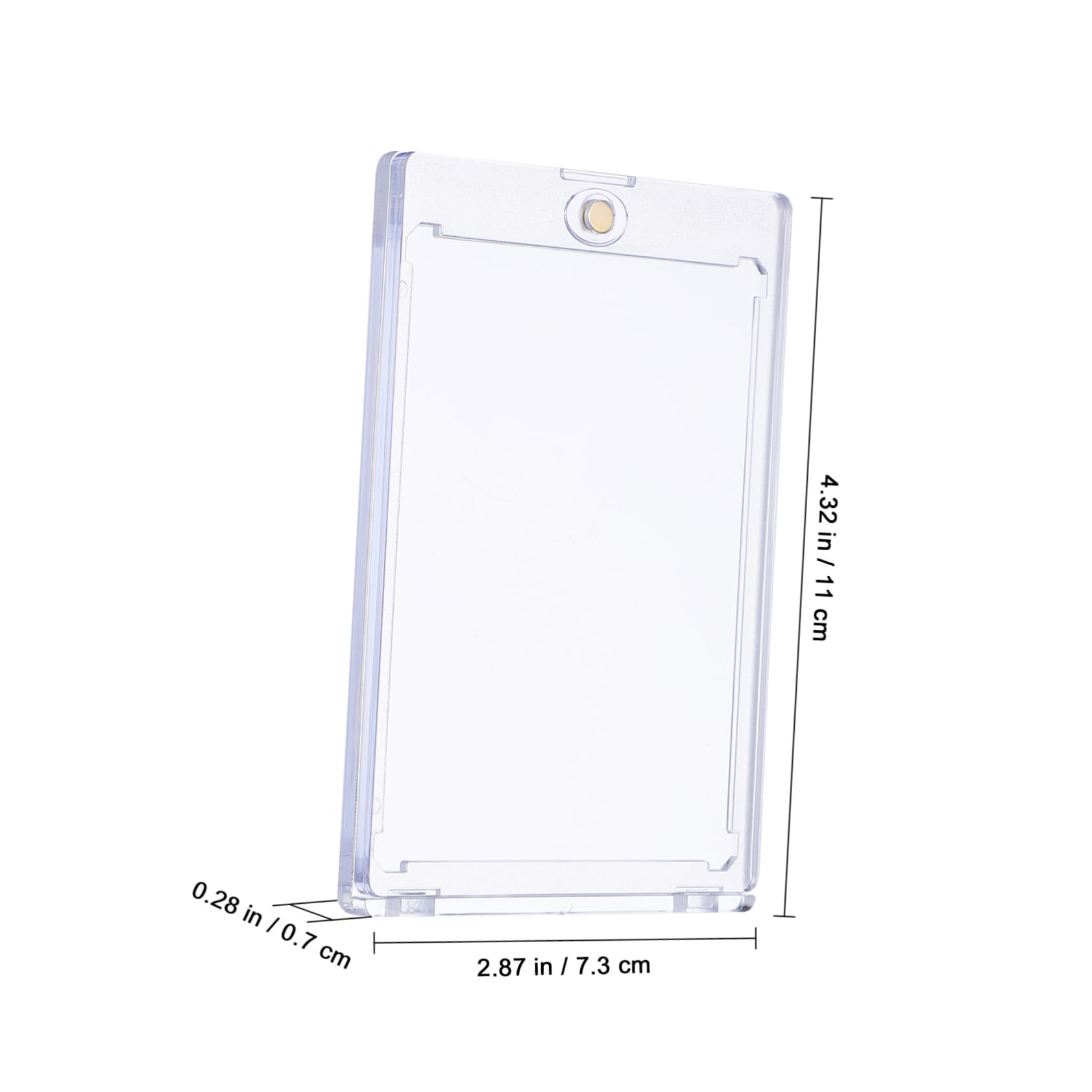 18 Porta Carte Magnetiche in Ps, Custodia Rigida per Carte da Gioco e Sportive, Chiusura Sicura, Protezione Dai Danni, Uso Versatile