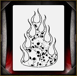 Hell Fire 3 AirSick Airbrush Stencil Template