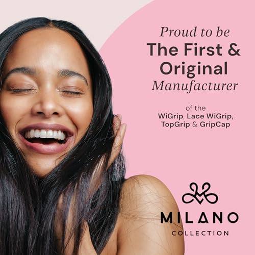 MILANO COLLECTION Lace Wig Grip Cap for Women, Adjustable Wig Caps for Women Non Slip with Headband to Secure Lace Top Perfectly in Place, One Size Fits All, One Size Fits All, Chocolate Brown - Thumbnail 6