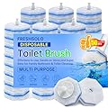 50 Count Disposable Toilet Wand Refills for Clorox, Upgraded Replacement Brush Heads Compatible With Most Toilet Wand Refill System - 5X Cleaning Power Toilets Bowl Cleaner with Exclusive Formula